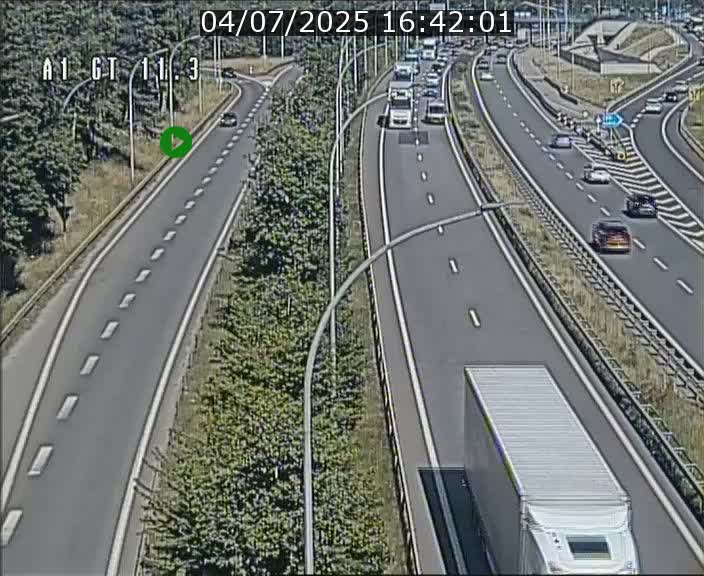 Traffic live webcam Luxembourg Senningerberg - A1 direction Allemagne - BK 11.3