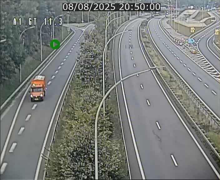 Traffic live webcam Luxembourg Senningerberg - A1 direction Allemagne - BK 11.3