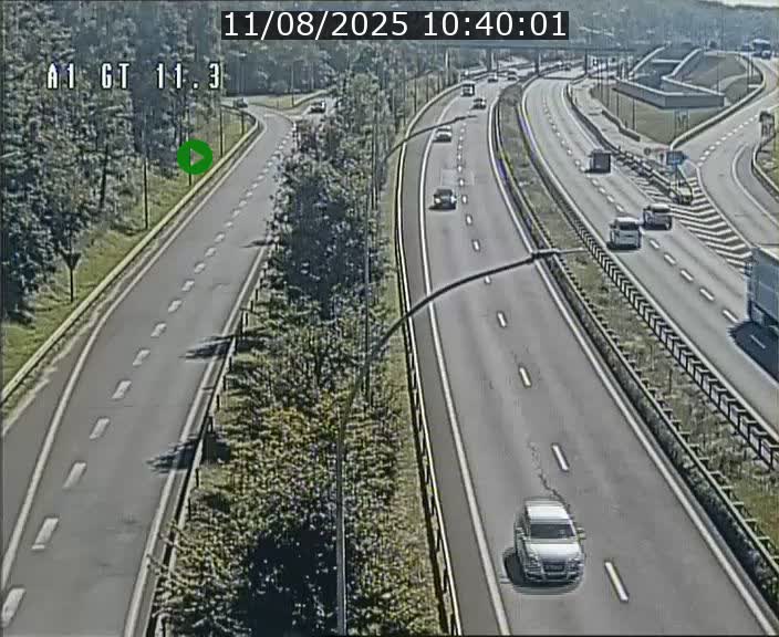 Traffic live webcam Luxembourg Senningerberg - A1 direction Allemagne - BK 11.3