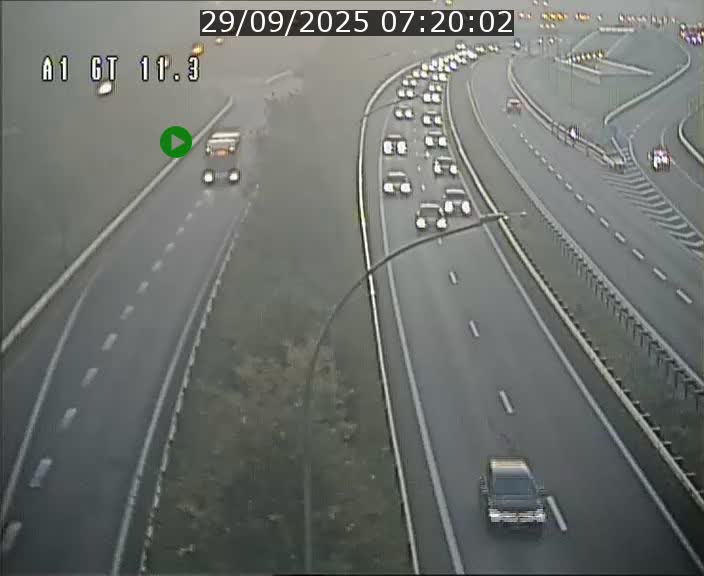 Traffic live webcam Luxembourg Senningerberg - A1 direction Allemagne - BK 11.3