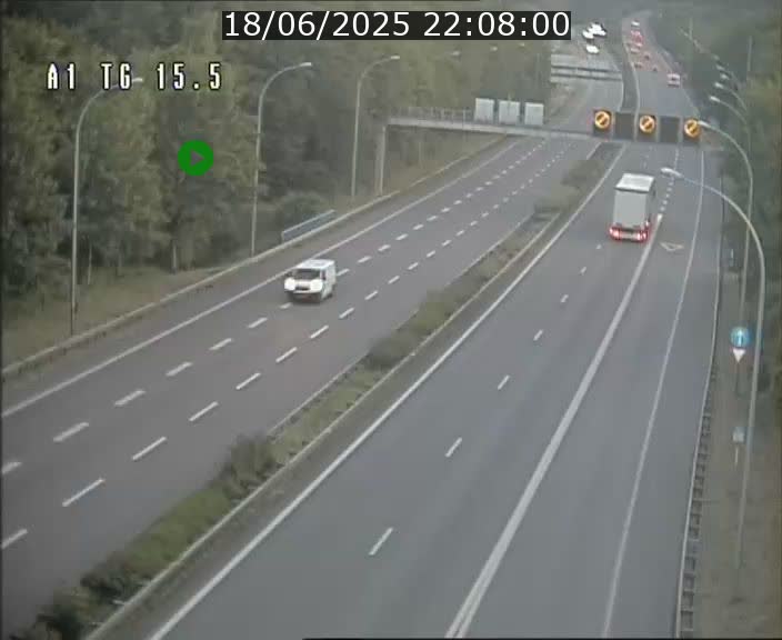 Traffic live webcam Luxembourg Munsbach - A1 direction Luxembourg - BK 15.5