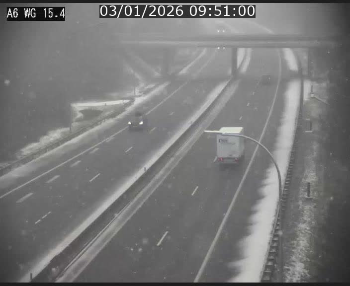 Traffic live webcam Luxembourg Capellen - A6 - BK 15.4 - direction Luxembourg/France/Allemagne