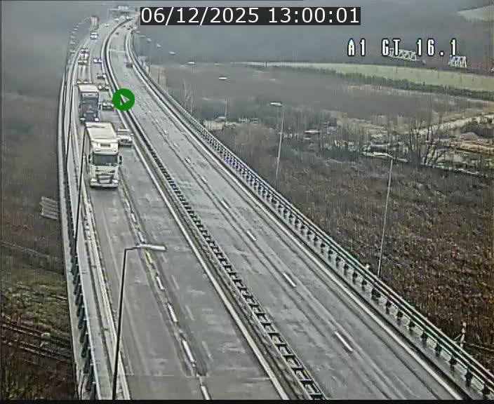 Traffic live webcam Luxembourg Niederanven - A1 direction Allemagne - BK 16.1