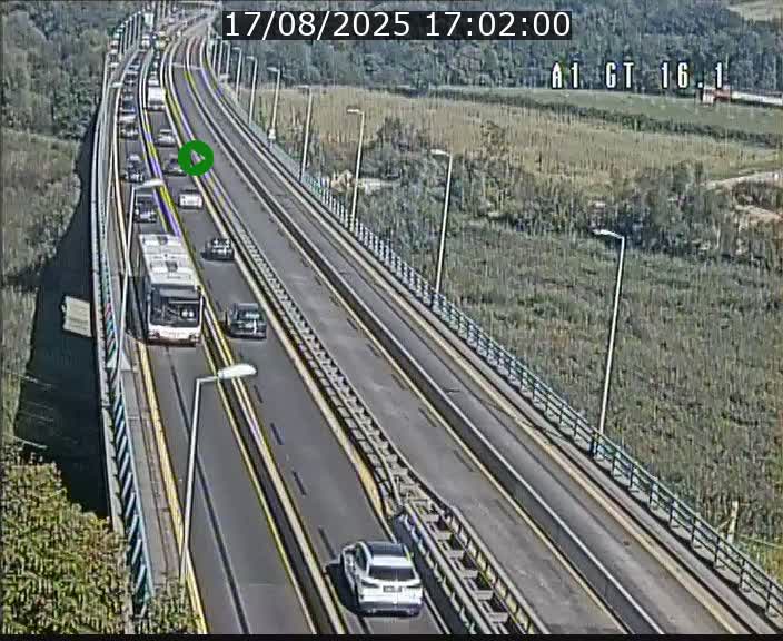 Traffic live webcam Luxembourg Niederanven - A1 direction Allemagne - BK 16.1