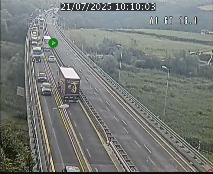 Traffic live webcam Luxembourg Niederanven - A1 direction Allemagne - BK 16.1