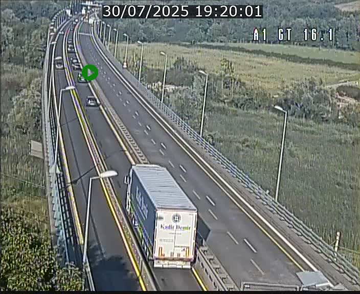 Traffic live webcam Luxembourg Niederanven - A1 direction Allemagne - BK 16.1