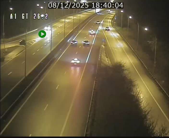 Traffic live webcam Luxembourg Grevenmacher - A1 direction Allemagne - BK 26.2