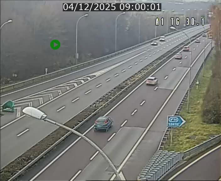 Traffic live webcam Luxembourg Grevenmacher - A1 direction Luxembourg - BK 30.1