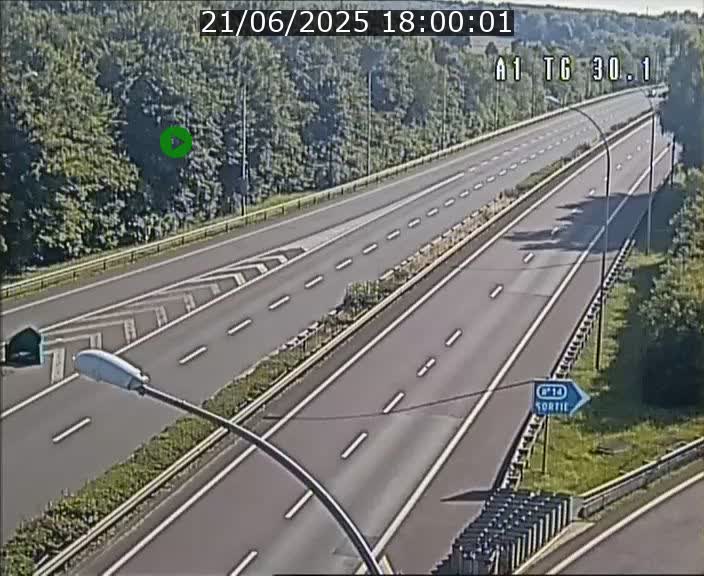 Traffic live webcam Luxembourg Grevenmacher - A1 direction Luxembourg - BK 30.1