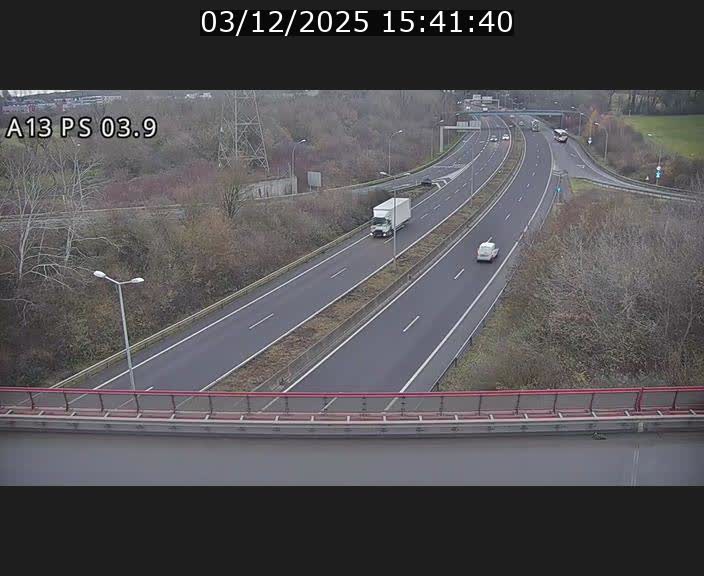 Traffic live webcam Luxembourg Differdange - A13 direction Esch-sur-Alzette - BK 3.9