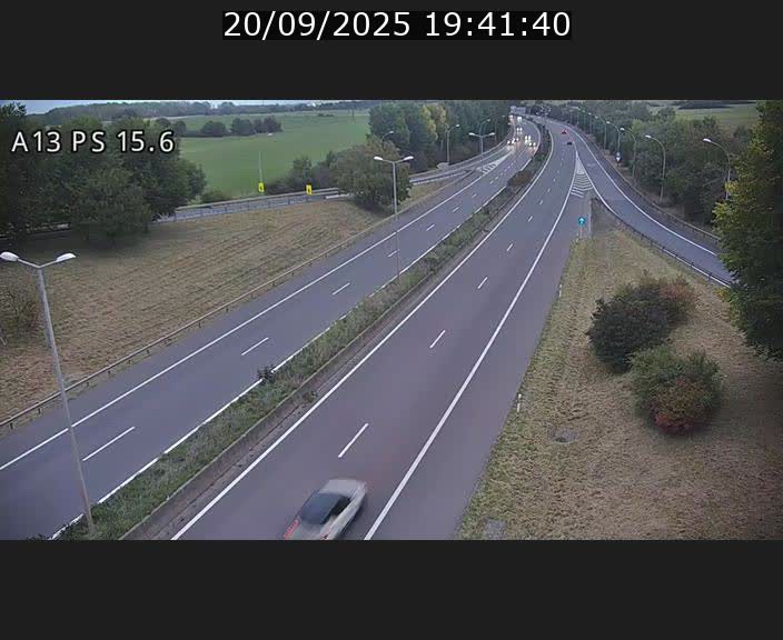 Traffic live webcam Luxembourg Kayl - A13 direction Dudelange - BK 15.6