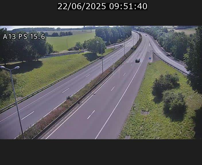 Traffic live webcam Luxembourg Kayl - A13 direction Dudelange - BK 15.6