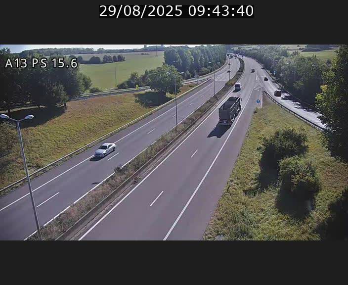 Traffic live webcam Luxembourg Kayl - A13 direction Dudelange - BK 15.6