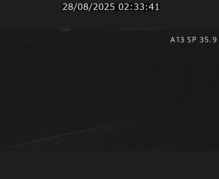 Webcam trafic sur A13 à l'entrée ouest du tunnel Markusbierg à Remerschen. Vue orientée vers Mondorf-les-Bains.