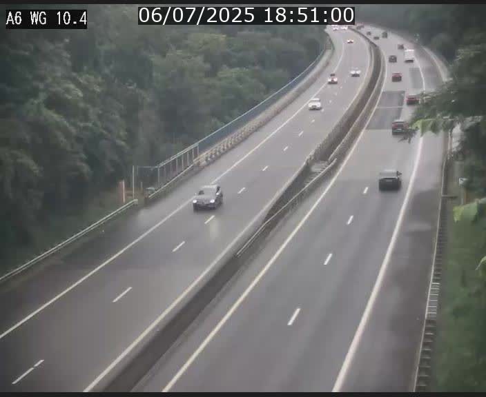 Traffic live webcam Luxembourg Mamer - A6 - BK 10.4 - direction Luxembourg/France/Allemagne