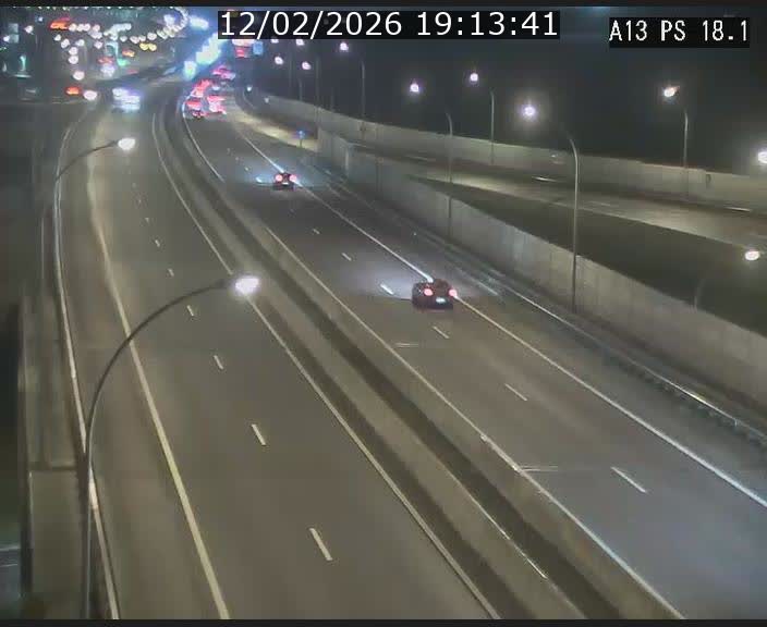 Traffic live webcam Luxembourg Dudelange - A13 direction Croix de Bettembourg - BK 18.1