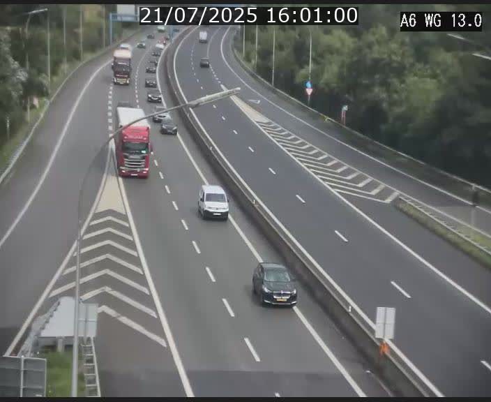 Traffic live webcam Luxembourg Mamer - A6 - BK 13 - direction Luxembourg/France/Allemagne