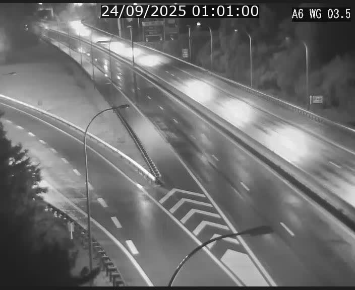 Traffic live webcam Luxembourg - Croix de Cessange - A6 - BK 3.5 - direction France/Allemagne
