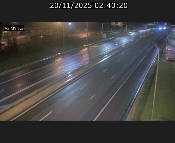 Webcam à l'Aire de Berchem au Luxembourg sur l'A3. Vue orientée vers la France