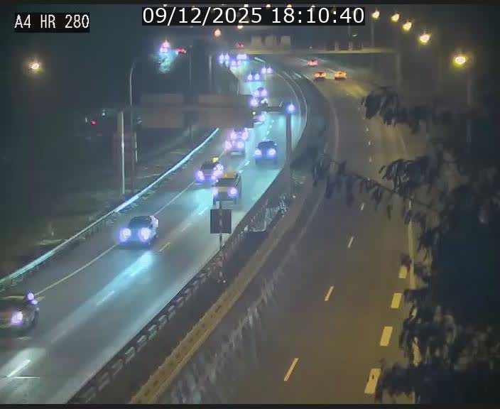 Webcam traffic A4 Luxembourg - BK 0.2 - P+R Bouillon (direction Luxembourg)