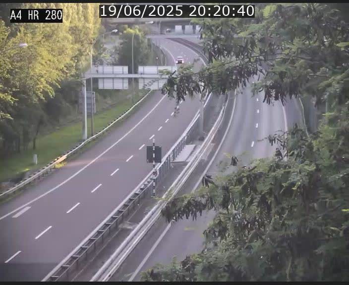 Webcam traffic A4 Luxembourg - BK 0.2 - P+R Bouillon (direction Luxembourg)
