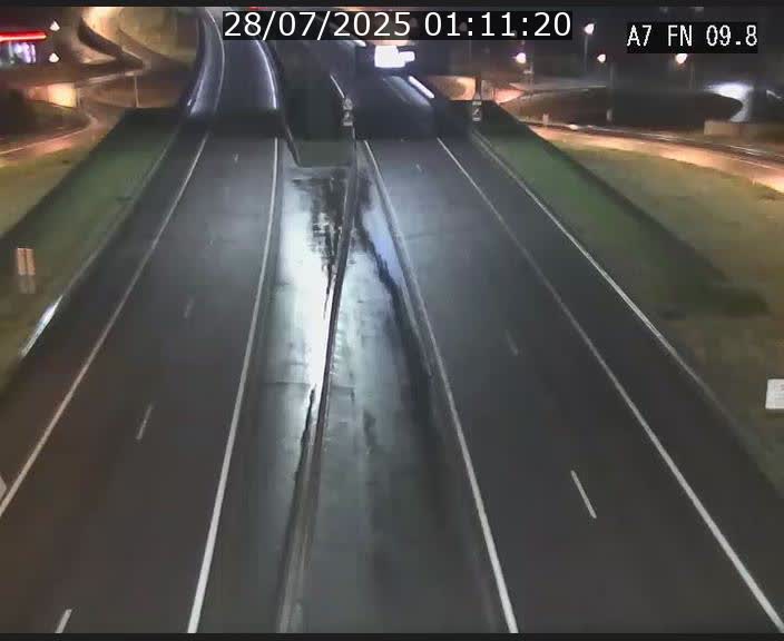Caméra trafic Luxembourg - A7, Tunnel Gousselerbierg, sortie sud, direction rond-point Lorentzweiler (BK 9.9)