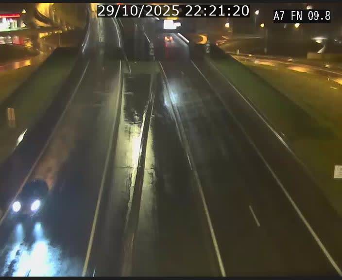 Caméra trafic Luxembourg - A7, Tunnel Gousselerbierg, sortie sud, direction rond-point Lorentzweiler (BK 9.9)
