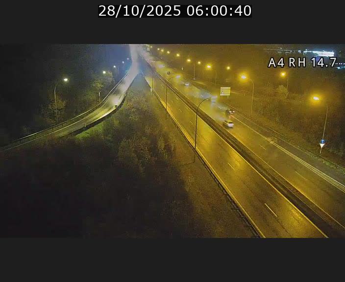 Traffic live webcam Luxembourg Jonction Lankelz - A4 - BK 14.7 - direction Luxembourg