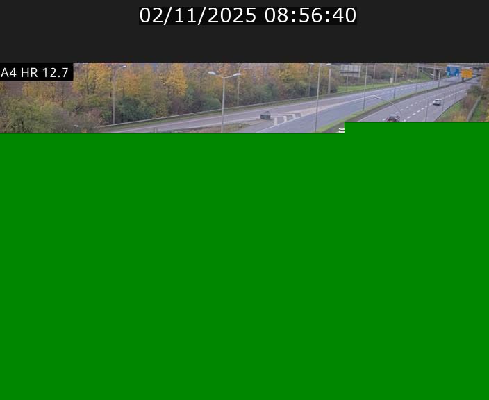Traffic live webcam Luxembourg Esch sur Alzette - A4 - BK 12.7 - direction Esch-Belval