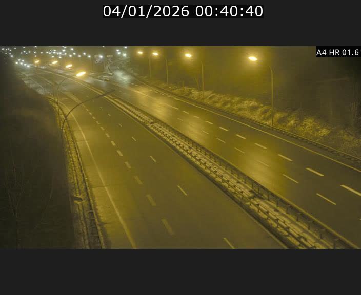 Info Trafic Luxembourg A4 - BK 1.6 - Croix de Cessange (direction Esch)