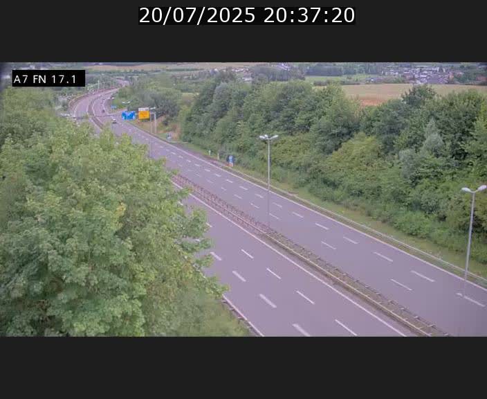 Caméra trafic Luxembourg - A7, Merscherbierg direction Mersch