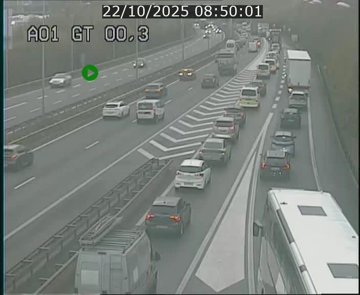 Traffic live webcam Luxembourg Croix de Gasperich - A1 direction Kirchberg - BK 0.3