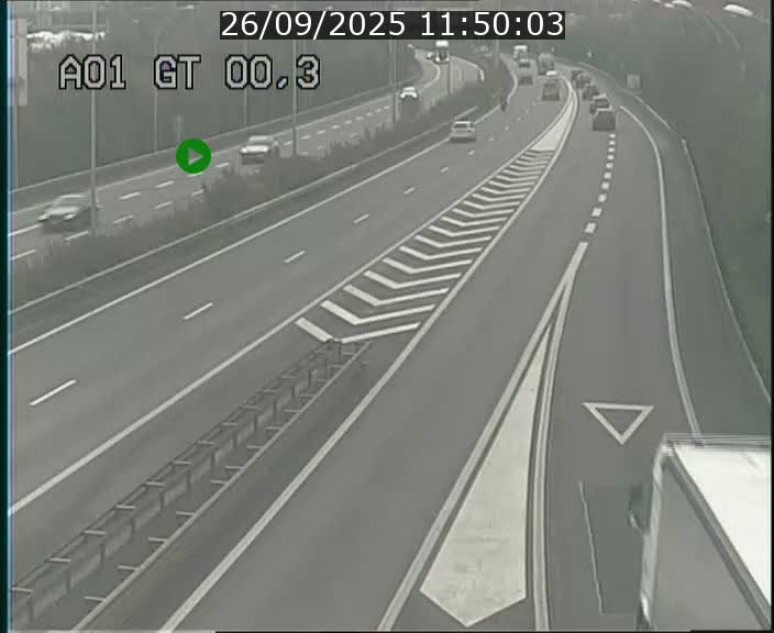 Traffic live webcam Luxembourg Croix de Gasperich - A1 direction Kirchberg - BK 0.3