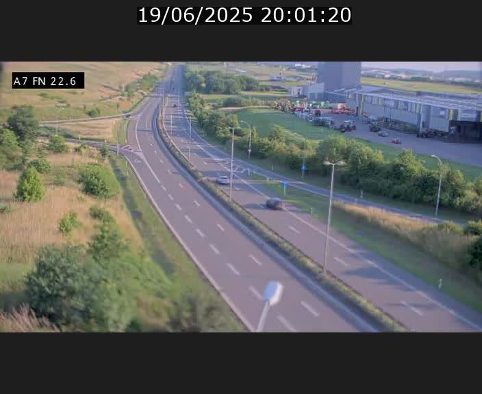 Caméra trafic Luxembourg - A7, Colmar-berg direction Mersch