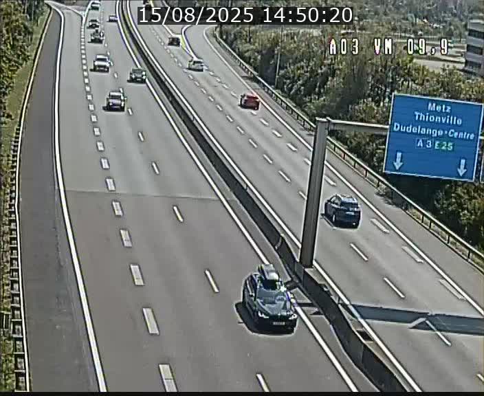 Webcam Autoroute à la Croix de Bettembourg - A3 - BK 9.9 - direction France