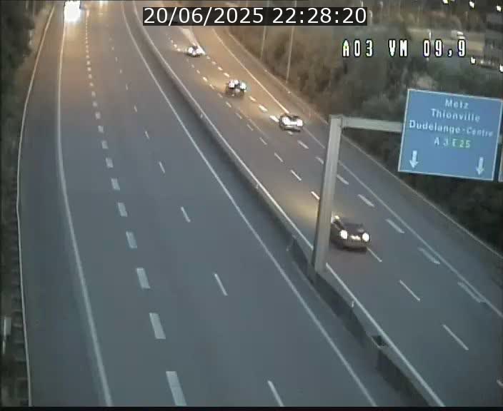 Webcam Autoroute à la Croix de Bettembourg - A3 - BK 9.9 - direction France