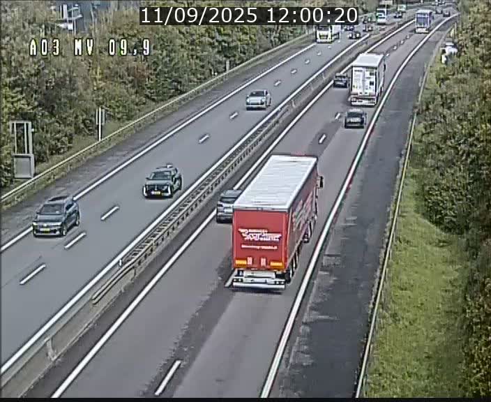 Webcam Autoroute à la Croix de Bettembourg - A3 - BK 9.9 - direction Luxembourg-Ville