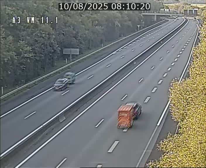 Webcam à la frontière franco-luxembourgeoise, avant la Croix de Bettembourg - BK 11.1 - direction Luxembourg-ville