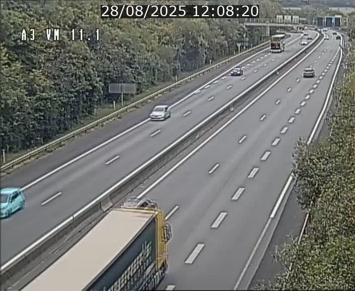 Webcam à la frontière franco-luxembourgeoise, avant la Croix de Bettembourg - BK 11.1 - direction Luxembourg-ville