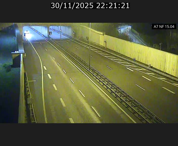 Caméra trafic Luxembourg - A7, Tunnel Mersch, entrée sud, direction Ettelbruck