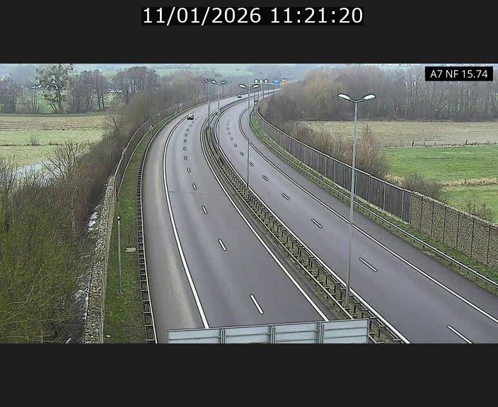 Caméra trafic Luxembourg - A7, Tunnel Mersch, entrée nord, direction Lorentzweiler