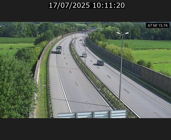 Caméra trafic Luxembourg - A7, Tunnel Mersch, entrée nord, direction Lorentzweiler
