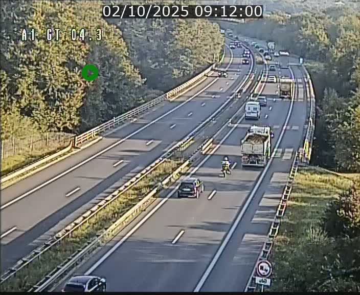 Traffic live webcam Luxembourg Itzig - A1 direction Sandweiler - BK 4.3