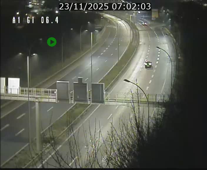 Traffic live webcam Luxembourg Hamm - A1 direction Sandweiler - BK 6.4