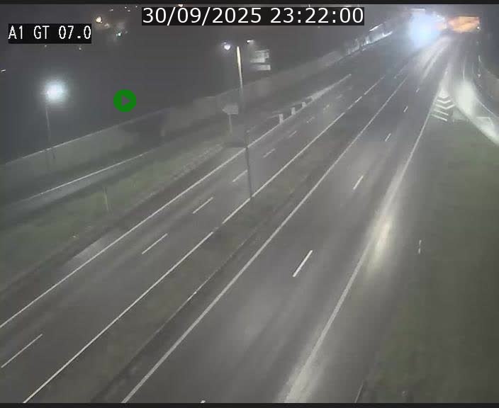 Traffic live webcam Luxembourg Cents - A1 direction Kirchberg - BK 7