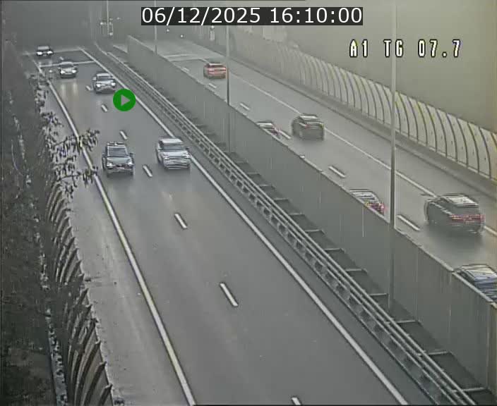 Traffic live webcam Luxembourg Kirchberg - A1 direction Luxembourg-ville - BK 7.7