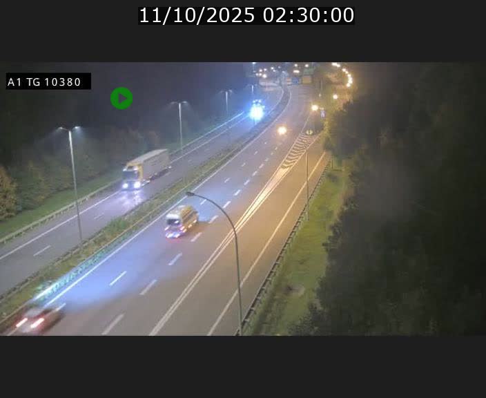 Traffic live webcam Luxembourg Senningerberg - A1 direction Luxembourg Kirchberg - BK 10.3