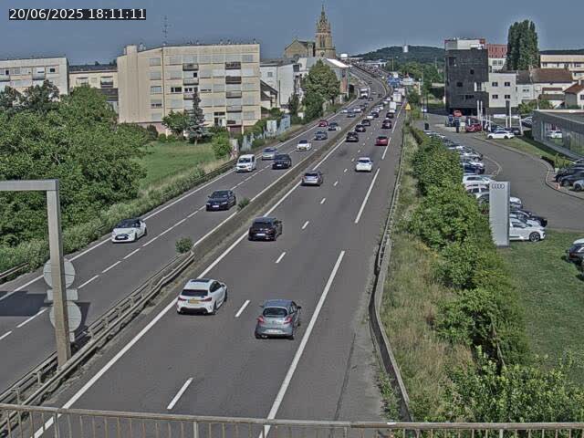 Caméra autoroute France - A31, Thionville direction Metz