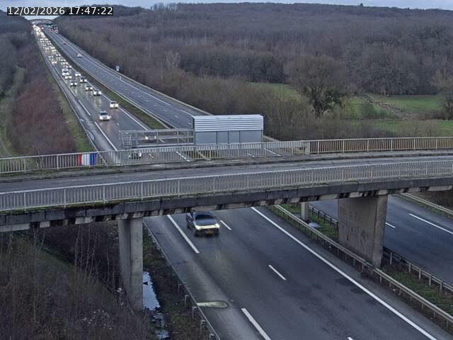 Caméra autoroute France - A31, Zoufftgen direction Luxembourg-ville, à la frontière entre la France et le Luxembourg
