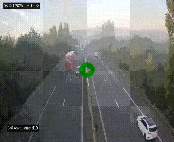 Webcam routière à la fin de la N10, en périphérique ouest d'Angouleme, proche de la jonction avec l'A10